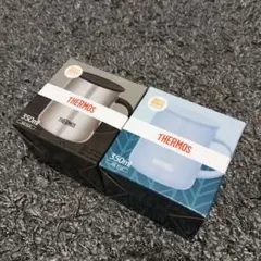 【新品】THERMOS 真空断熱マグカップ 350ml 2個 シルバー&ブルーのサムネイル