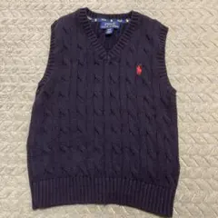 Polo Ralph Lauren ネイビー ベスト 4/4T