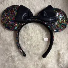カラフルスパンコール ミッキー耳カチューシャ