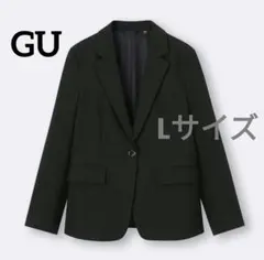 タグ付き未使用UNIQLO+J シャイニーラウンドヘムジャケット 黒 Lサイズ 