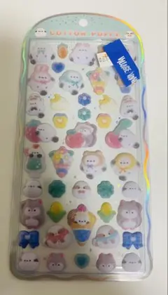 【フロッキーシマエナガ】クラックス コットン パフィ シール