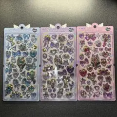 ボンボンドロップシール　マジカル　3個セット ピンク　ブルー　パープル