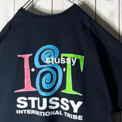 【極美品 L】ステューシー stussy 両面プリント IST Tシャツ 黒