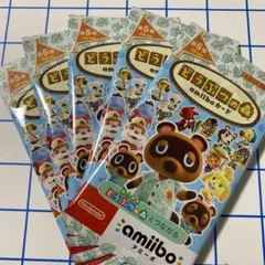 【未開封】どうぶつの森 amiibo アミーボ 第5弾 5パック