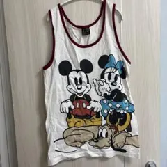 ヴィンテージ　ミッキー ミニー プルート タンクトップ　Mサイズ