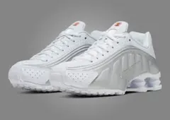 Nike Shox R4 Metallic Silver/White 29cm