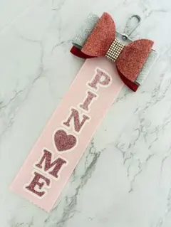 【現品限り】チア PINMEリボン☆送料込1000円