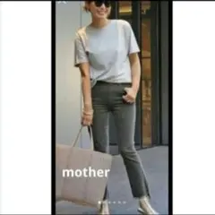 新品タグ付き mother コーデュロイ INSIDER CROP 26 グレーのサムネイル