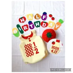 m☆m様専用ハーフバースデー ロンパース マヨネーズ コスチューム ベビー