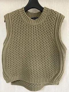 MACPHEE コットンアクリルニットベストのサムネイル