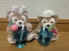 ダッフィー & シェリーメイ ストロー付きカップ キーホルダー
