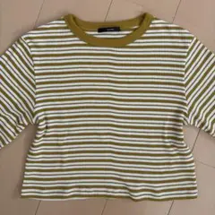 Kastane ボーダーリンガーカットソー