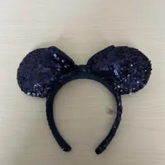 ディズニー カチューシャ ネイビー