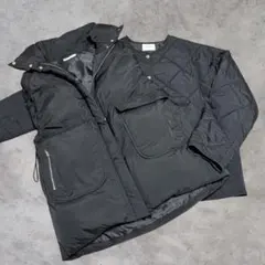 【セット】Discoat 2WAYレイヤード 中綿ベスト×キルティングジャケット