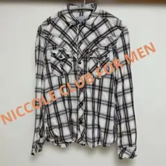 NICCOLE CLUB FOR MEN チェック柄長袖シャツのサムネイル