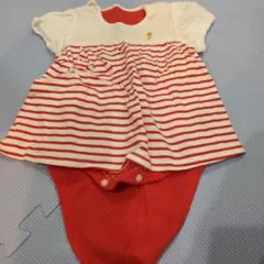 女の子 ベビー ロンパース ワンピース 夏物80cm 肌着つきワンピース