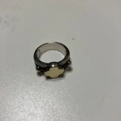 シルバー ゴールド クロスリング