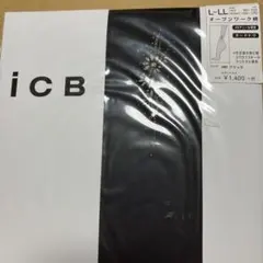 21)LーLLタイツ　オープンワーク柄　ICB