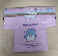 はぴだんぶい　Tシャツ型巾着　タキシードサム