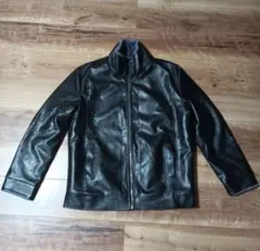 未使用　レザージャケット　ジャンパー　黒　ブラック