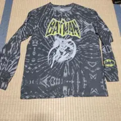 希少　バットマン 長袖Tシャツ　タイダイ柄　M ロングスリーブ　ロンT グレー