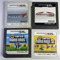 スーパーマリオブラザーズ2 マリオカート7 スーパーマリオブラザーズ 4本セット