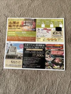 有馬温泉太閤の湯特別優待券