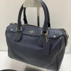 COACH コーチ 2wayバッグ ショルダー レザー F36677 ネイビー