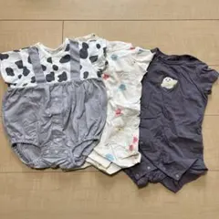 西松屋　ロンパース　3枚セット　60-70