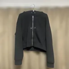 GU ダブルフェイスフルジップパーカ　ブラック　XLサイズ