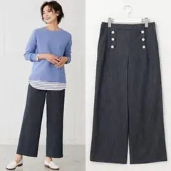 2.3万♡ジェイプレス♡2023完売♡セミワイド マリンパンツ♡デニムライク