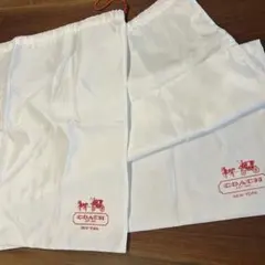 COACH ロゴ入りショップ袋2点セット