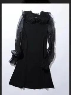 ZARA チュール　襟付き　ワンピース