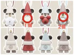 リルリンリン　カプセルトイ　茶色　ベージュ　2個　赤色　一個