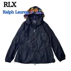 【美品】RLX ラルフローレン　ミドル丈 フーデッドブルゾン ジャケット　黒のサムネイル