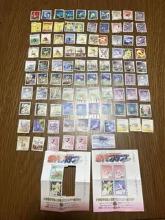 平成レトロ 初期ポケットモンスター スタンプシート セット 切手風