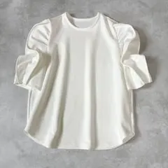 トレフルプラスワン trefle＋1　エレファントトップス　日本製　ホワイトのサムネイル