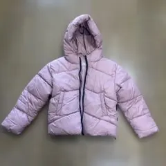 ZARA フード付き中綿コート 140cm ピンク