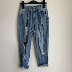ダメージジーンズ レディース デニム