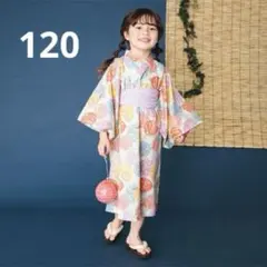 BREEZE ヨーヨー柄浴衣　120のサムネイル