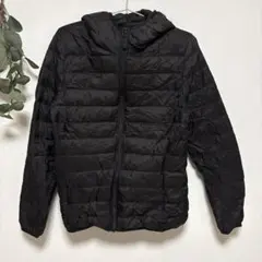 Wantdo【S】フード付きダウンジャケット黒 ウルトラダウン 軽量 コンパクト