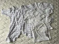 赤ちゃんの城　ミキハウス　新生児 コンビ肌着 短肌着　4枚セット 50-60