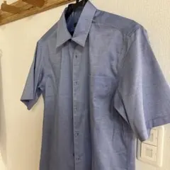 COMME CA MEN 半袖ワイシャツ ブルー Mサイズのサムネイル