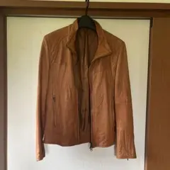アバハウス abahouse ライダース　レザージャケット　キャメル　ラム革のサムネイル