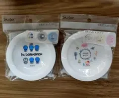 スケーター小皿3枚組*2点セット I’m Doraemon+ハローキティ