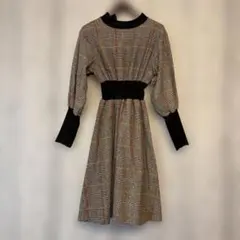 チェック ワンピース