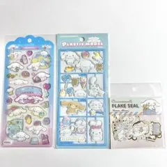 シナモロール　ドロップジェリーシール　プラスチックモデル風シール　フレークシール