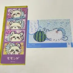 치이카와 プリントシール風ブックマーカー クリアカード 모모가