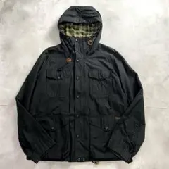 【美品】ポロラルフローレン　マウンテンパーカー ユニセックス　ブラック　S POLO RALPH LAUREN (ポロラルフローレン) ワンポイント フルジップ