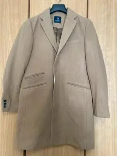 メンズ　チェスターコート　NANO BASE M ベージュ シングルブレスト